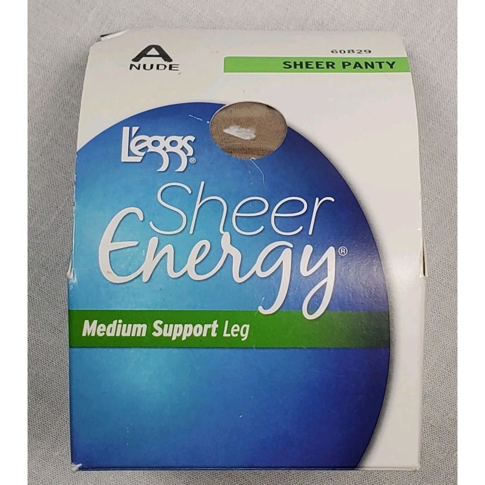 NEW L'eggs Sheer Energy Med Support Pantyhose Nude A